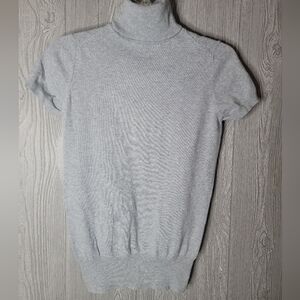 Women's ZARAKNIT Gray Turtleneck Sweater